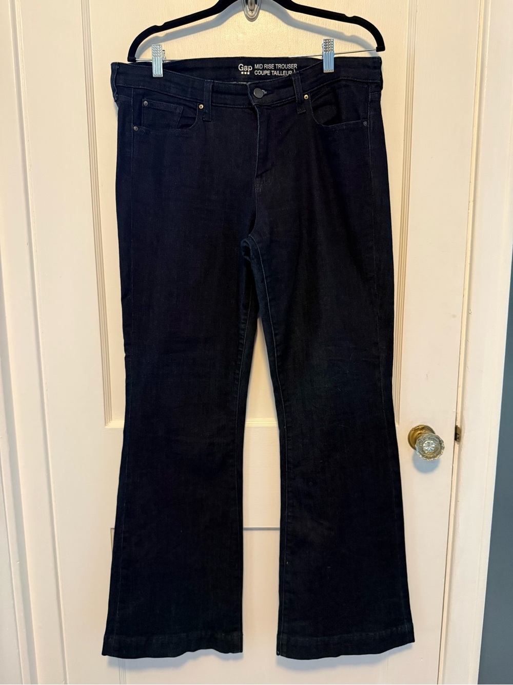 GAP Women’s Dark Black Flare Jeans